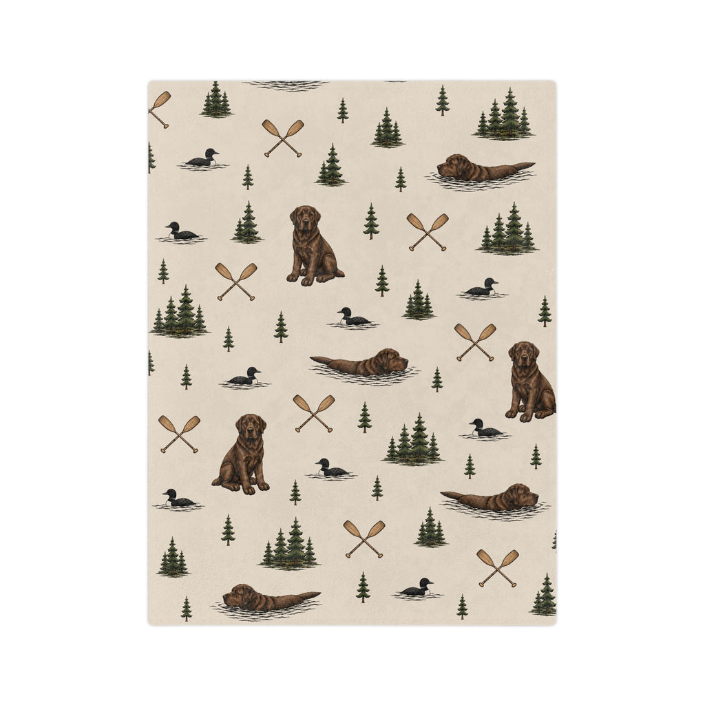 Cozy Cottage Blanket - Chocolate Labrador