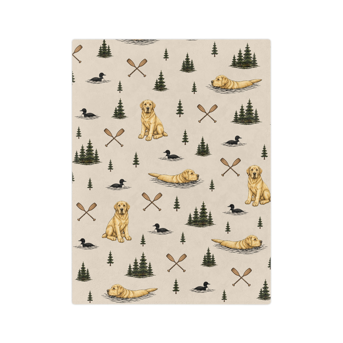 Cozy Cottage Blanket - Yellow Labrador