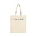 Treat Dealer Cotton Canvas Tote Bag Blue