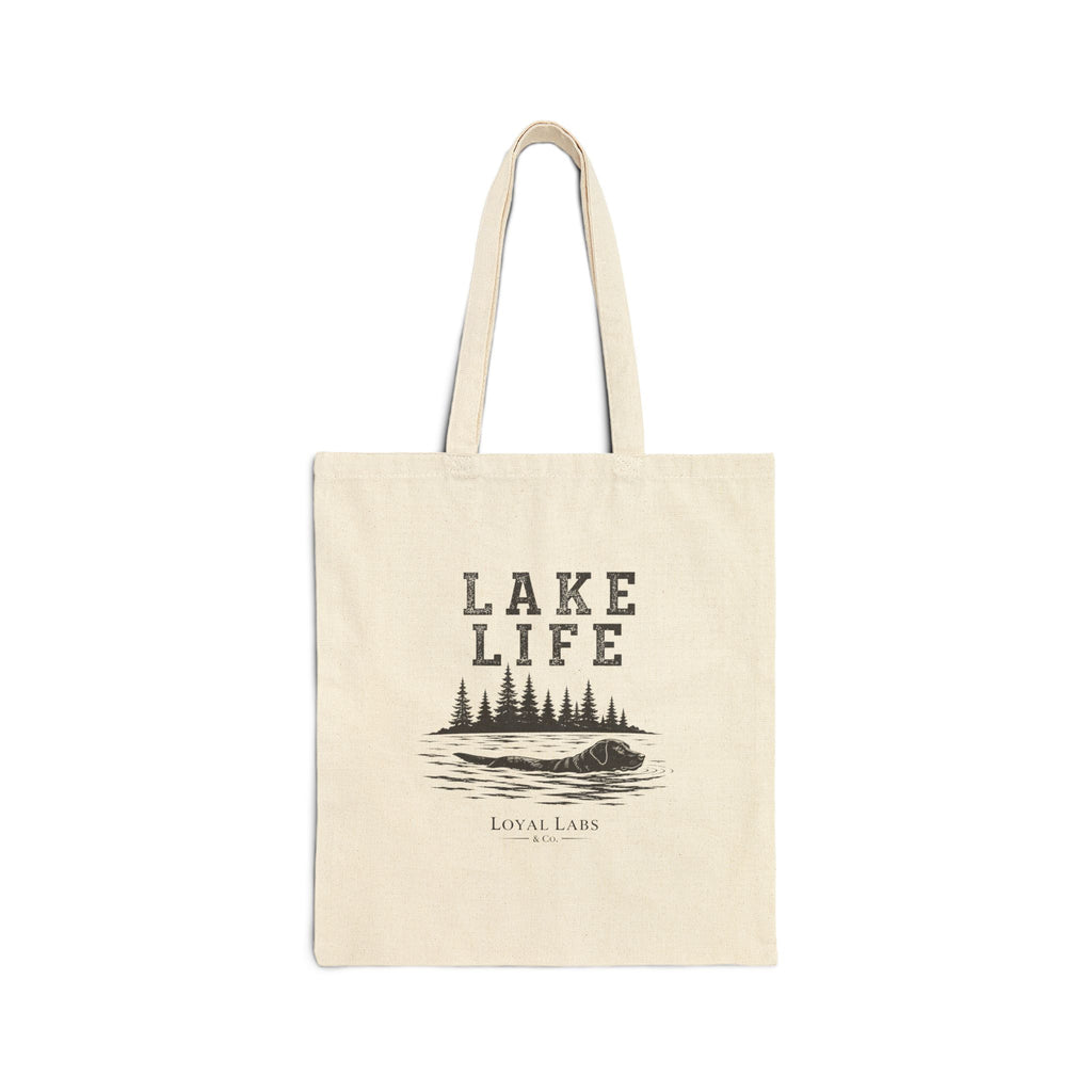 Lake Life Cotton Canvas Tote Bag