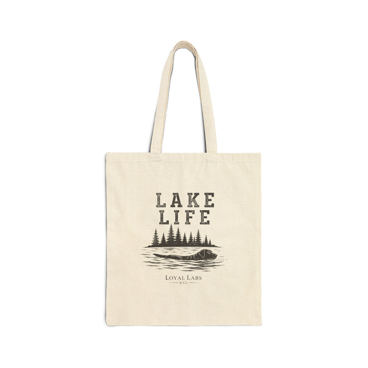 Lake Life Cotton Canvas Tote Bag