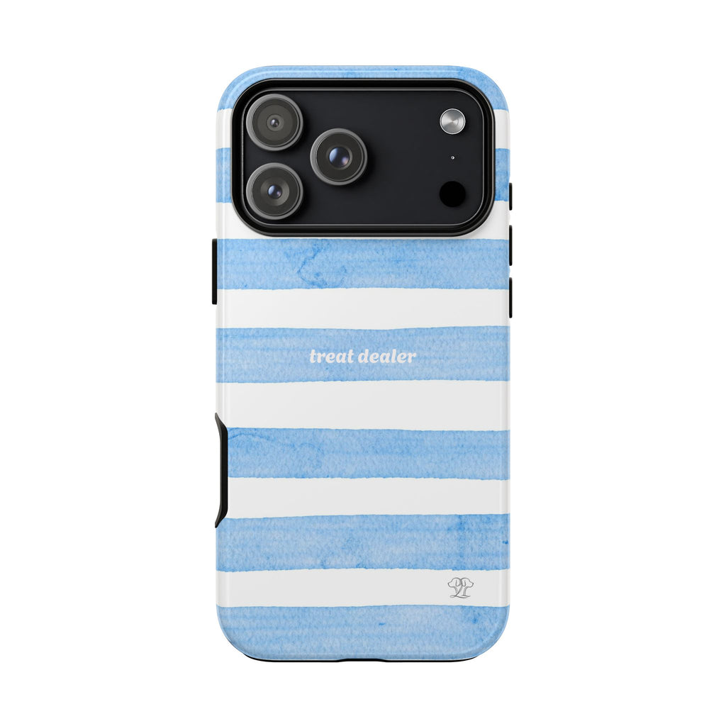 Treat Dealer - Blue Stripe phone case