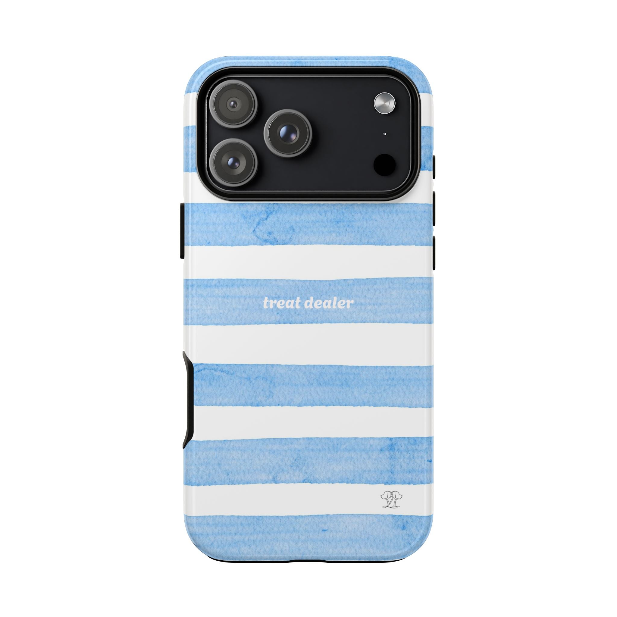 Treat Dealer - Blue Stripe phone case