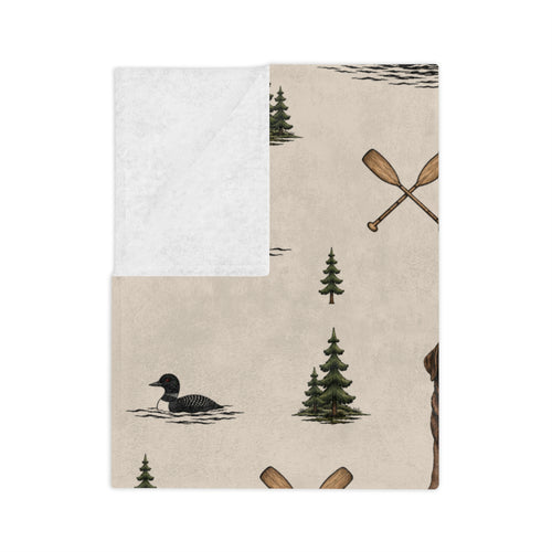 Cozy Cottage Blanket - Chocolate Labrador